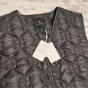 Anine Bing Andy Vest Monogram (Black, L)